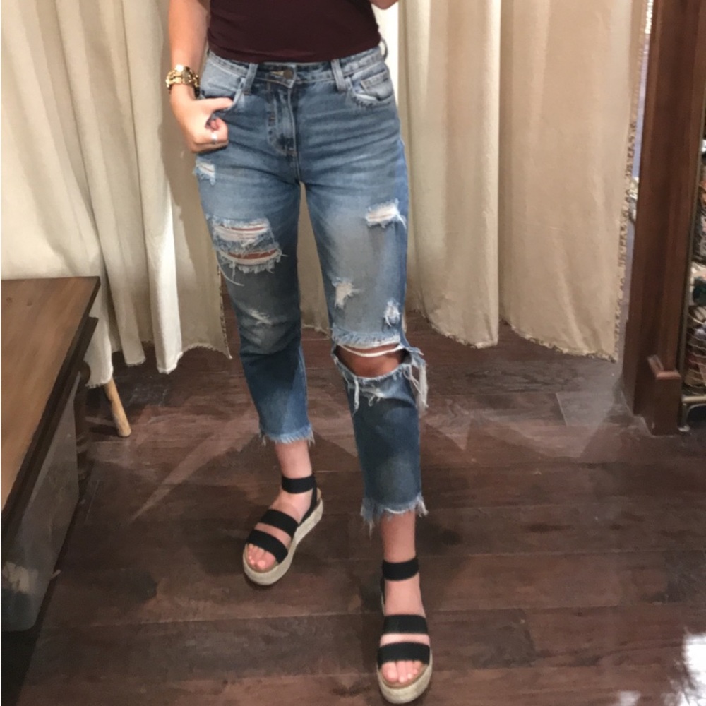Cello distressed denim jeans - size 1